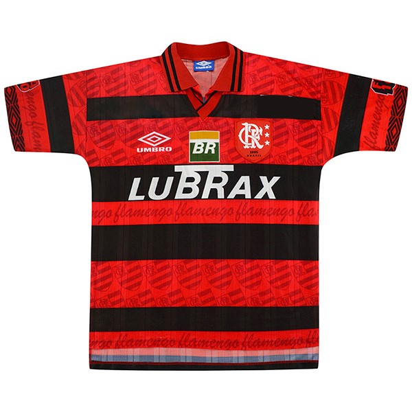 Camiseta Flamengo Replica Primera Ropa Retro 1995 1996 Rojo